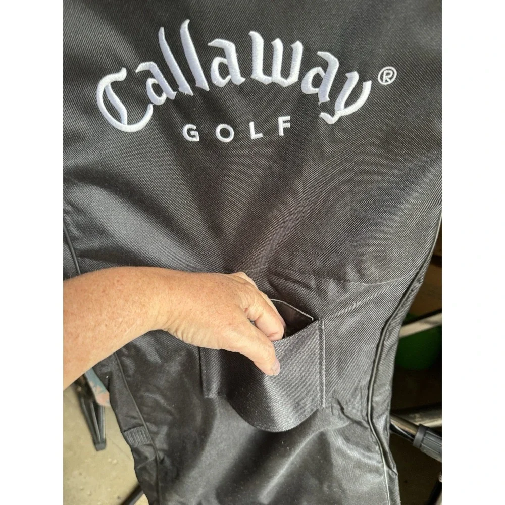 Callaway Golf Travel Bag w/ Wheels Black Club Travel Cover Rolling Case